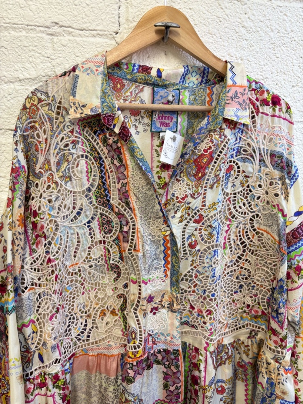 Johnny Was Stano Monroe Patchwork Printed Tunic - Picture 5 of 10